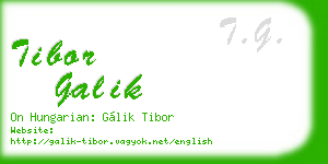 tibor galik business card